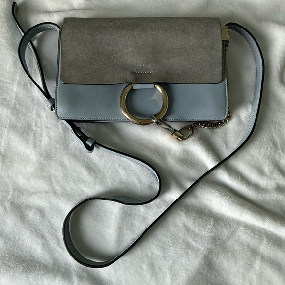 Chloe Faye Shoulder Bag (Blue) - Picture 2 of 16
